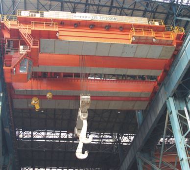 Casting Overhead Crane With Double Hook
