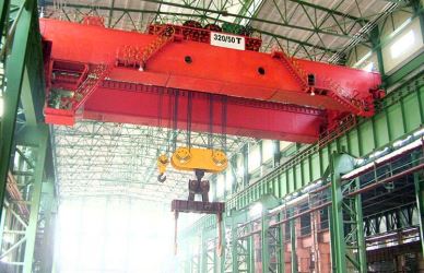 Steel Works Casting Double Girder Overhead Ladle Crane